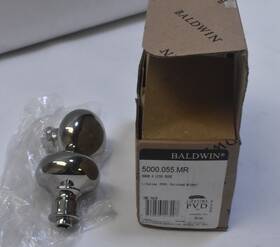 5000.055.mr Baldwin Estate Knobs Without Rosettes Lifetime Polished Chrome 5000.055.mr Baldwin Estate Knobs Without Rosettes Lifetime Polished Chrome