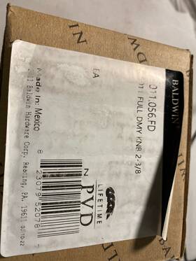 5011056fd Baldwin Satin Nickel Dummy Door Knob Set 5058 Rose Estate Collection