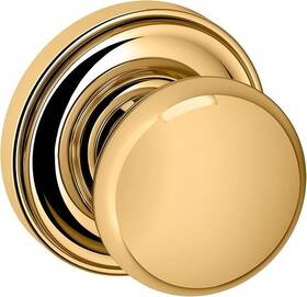 5015.031.idm Baldwin Half Dummy Knob Solid Brass Door Polished