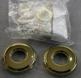 5028031 Baldwin 5028 031 Pair Estate Rosettes For Passage Functions Non-lacquered Brass