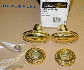 5060-030-fd Baldwin Estate 5060 Knob Pair New