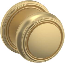 5068033idm Baldwin 5068.idm 5068 Non-turning One-sided Dummy Door Knob - Brass