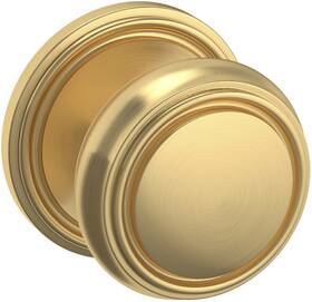 5068044pass Baldwin 5068.pass 5068 Passage Door Knob Set - Brass