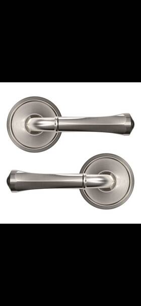 5113.056 Baldwin Privacy Door Lever Satin Nickel Pvd 5143 Rose Open Box