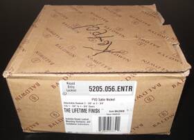 5205.056.entr Baldwin Solid Brass Keyed Entry Lockset Pvd Satin Nickel