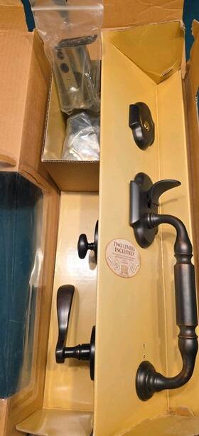 5305-112-lhrh Baldwin Vintage Canterbury Entry Door Handleset Venetian Bronze