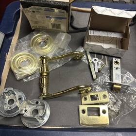 5450-030-rpri Baldwin Images By Privacy Lever Latch Set 2 3/8 Inch Polished Brass