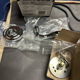 5455-260-rdm Baldwin 5455.260.rdm Right Hand Half Dummy Door Lever Set Rh Polished Chrome