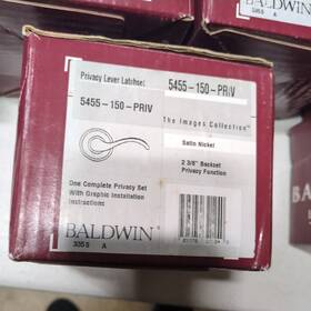 5455-ldm Baldwin Door Knob Left Handed Non-turning One-sided Dummy Lever