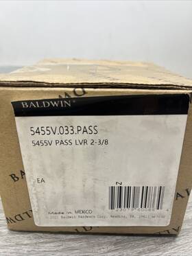 5455v033pass Baldwin 5455v.pass 5455v Passage Door Lever Set - Read