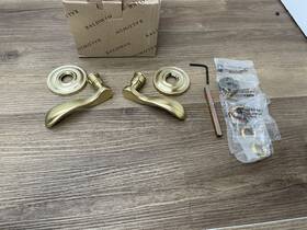 5455v044fd Baldwin 5455v Non-turning Two-sided Dummy Door Lever Set