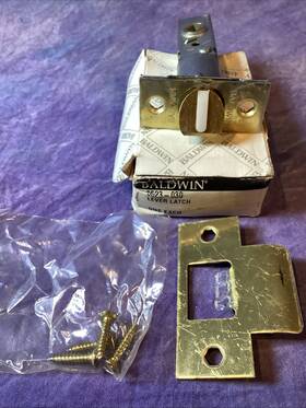 5523-030 Baldwin 5523.030 Estate Passage Lever Latch Polished Brass For 2-3/8 Inch Backset