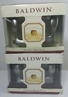 5525 Baldwin Solid Brass Satin Nickel Finish Keyed Entry Wave Lever Right 723079382715
