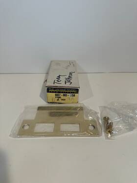 6037-003-l158 Baldwin Left Handed Extended Lip Asa Strike - Polished Brass New