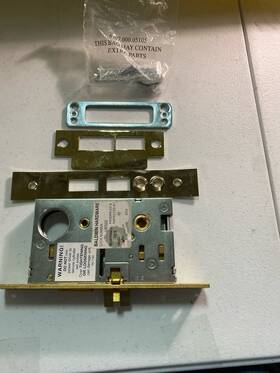 6320.003.r Baldwin Polished Brass Residential Entrance Right-handed Mortise Lock