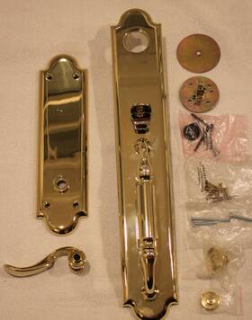 6401003rfd Baldwin Devonshire Estates 5152 Full Dummy Entry Set - Polished Brass