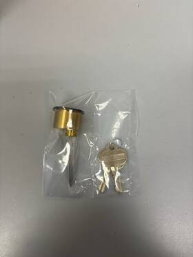 8031.102.kd22 Baldwin Mortise Lock Outside Cylinder With Keys-brass And Gold