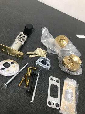 8031033 Baldwin Vintage Brass Single Cylinder Deadbolt