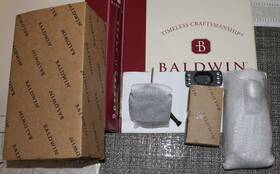 8252.190.b Baldwin Estate - Arched Evolved Electronic Deadbolt Satin Black New
