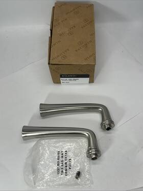 5112.150.rmr Baldwin 829846615359 Estate Lever X Less Rose Satin Nickel Half Pair New