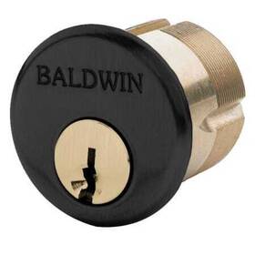 8325190 Baldwin Gramercy 1-1/2 Inch C Keyway Mortise Single Cylinder - Satin Black
