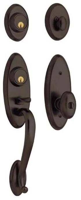 85345.112.2rh Baldwin 85345.112.2 Landon 2pt Venetian Bronze Door Set