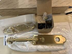 85350033rent Baldwin Manchester Handleset With 5455v Lever - Vintage Brass