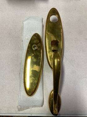 85360031fd Baldwin 85360.fd Blakely Handleset And Egg Knob Non-lacquered Brass
