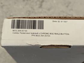 8632.264.05105 Baldwin Pocket Door Pull Polished Chrome