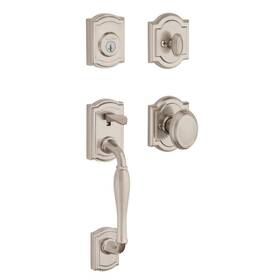 Baldwin 883351610650 Wesley Front Entry Handleset With Interior Knob Featuring Smartkey Deadbolt