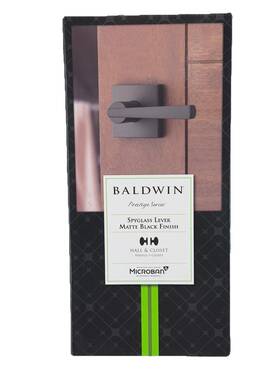 93520-013 Baldwin 883351759892 Spyglass Passage Door Lever Matte Black Hall Closet