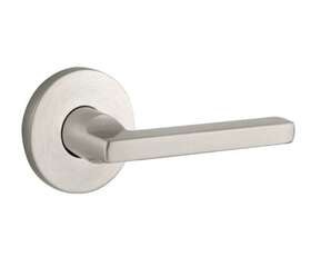 Pvsqurcrr150 Baldwin 884011484383 1-3/8-2 Inch Round Rose Privacy Door Lever Set - Satin Nickel