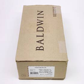 Baldwin 884011999580 Square Privacy Lever Set With Contemporary Rose Satin Black New
