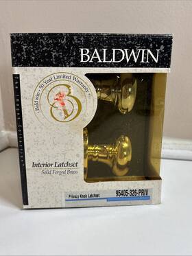 95405-326-priv Baldwin New Old 95405-326- Priv Privacy Knob Latch Set