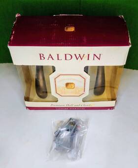 95455.112.pass Baldwin Premium Hall And Closet Distressed Bronze Finish Beaver Tail Lever New