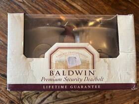 98213.452 Baldwin New Premium Security Deadbolt Distressed Antique Nickel Matte