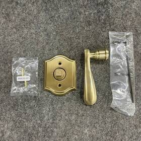 9br3504-022 Baldwin Half Dummy Curve Lever Door Handle Satin Brass
