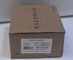 9br3803-509 Baldwin Traditional Single Cylinder Round Knob Set Satin Black