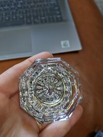 Pscrytrr044 Baldwin Crystal Passage Door Knob With Round Rose Model