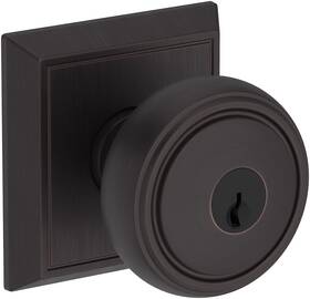 Enbrechr112 Baldwin En.bre.chr Bremerton Single Cylinder Keyed Entry Door - Bronze