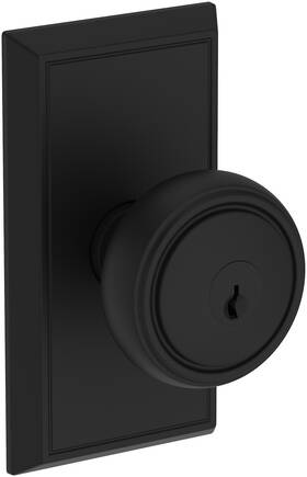 Enbrehfr190 Baldwin En.bre.hfr Bremerton Single Cylinder Keyed Entry Door - Black