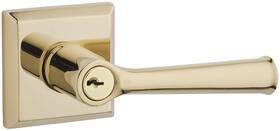 Enfedtsr003 Baldwin En.fed.tsr Federal Single Cylinder Keyed Entry Door Lever - Brass
