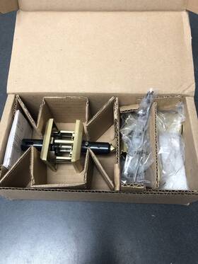 Enfedtsr044 Baldwin Federal Single Cylinder Lever Set - Satin Brass