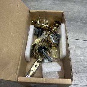 Entratar003 Baldwin En.tra.tar Traditional Single Cylinder Keyed Entry Door - Brass