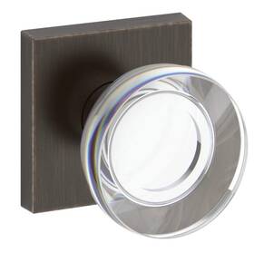 Fdccycsr112 Baldwin Contemporary Crystal Two-sided Dummy Door Knob Set Venetian