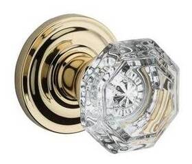 Fdcrytrr003 Baldwin Fd.cry.trr Crystal Non-turning Two-sided Dummy Door Knob - Brass Fdcrytrr003 Baldwin Fd.cry.trr Crystal Non-turning Two-sided Dummy Door Knob - Brass