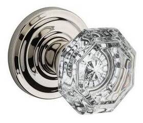 Fdcrytrr055 Baldwin Fd.cry.trr Crystal Non-turning Two-sided Dummy Door Knob - Nickel