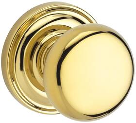 Fdroutrr003 Baldwin Fd.rou.trr Round Non-turning Two-sided Dummy Door Knob - Brass