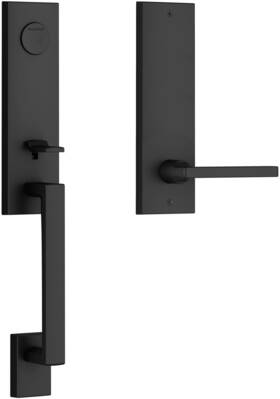 Fdseaxsqucqe190 Baldwin Fd.seaxsqu.r.cqe Seattle Full Dummy One Piece Handleset - Black