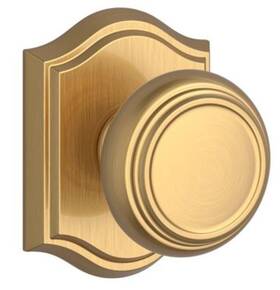 Fdtratar044 Baldwin Fd.tra.tar Traditional Non-turning Two-sided Dummy Door - Brass